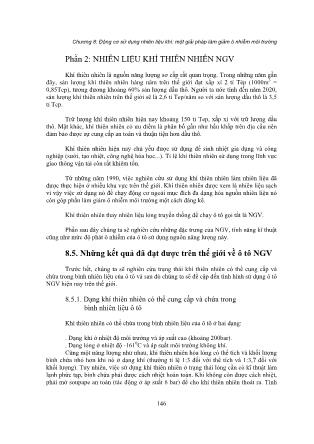 Giáo trình Ô tô và ô nhiễm môi trường - Chương 8: Động cơ sử dụng nhiên liệu khí Một giải pháp làm giảm ô nhiễm môi trường (Phần 2)