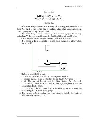 Giáo trình Phần tử tự động