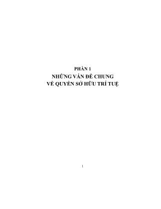 Giáo trình Sở hữu trí tuệ