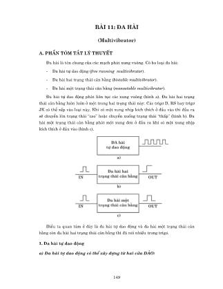 Giáo trình thực tập Kỹ thuật số - Bài 11: Đa hài (Multivibrator)
