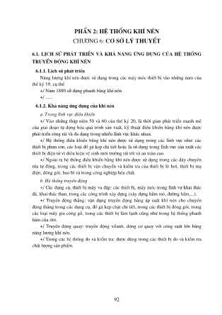 Giáo trình Thủy lực và khí nén - Chương 6: Cơ sở lý thuyết