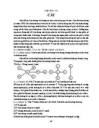 Giáo trình Toán rời rạc - Chương 6: Cây