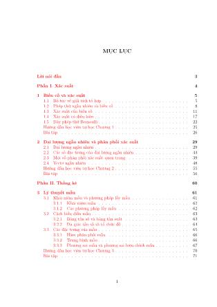 Giáo trình Xác suất và thống kê (Phần 1)