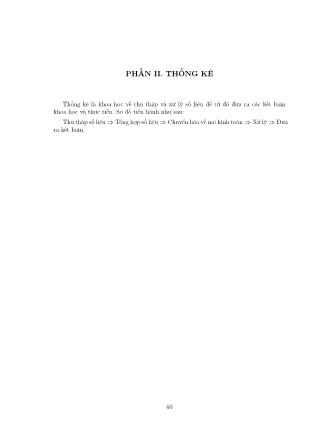 Giáo trình Xác suất và thống kê (Phần 2)