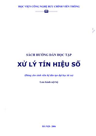 Sách hướng dẫn học tập Xử lý tín hiệu số