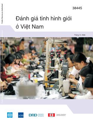 Tài liệu Đánh giá tình hình giới ở Việt Nam