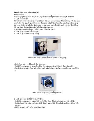 Tài liệu Đồ gá Bàn xoay trên máy CNC