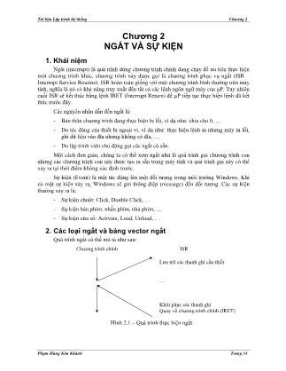 Tài liệu Lập trình hệ thống - Chương 2: Ngắt và sự kiện