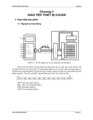 Tài liệu Lập trình hệ thống - Chương 3: Giao tiếp thiết bị chuẩn