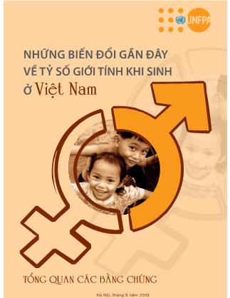 Tài liệu Những biến đổi gần đây về tỷ số giới tính khi sinh ở Việt Nam
