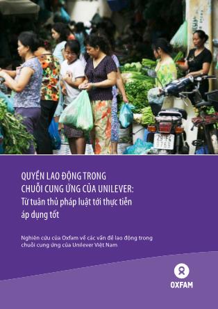 Tài liệu Quyền lao động trong chuỗi cung ứng của Unilever: Từ tuân thủ pháp luật tới thực tiễn áp dụng tốt