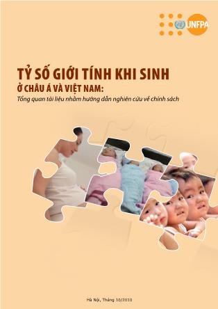 Tài liệu Tỷ số giới tính khi sinh ở châu Á và Việt Nam: Tổng quan tài liệu nhằm hướng dẫn nghiên cứu về chính sách