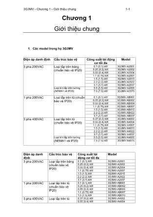 Bài giảng 3G3MV - Chương 1: Giới thiệu chung