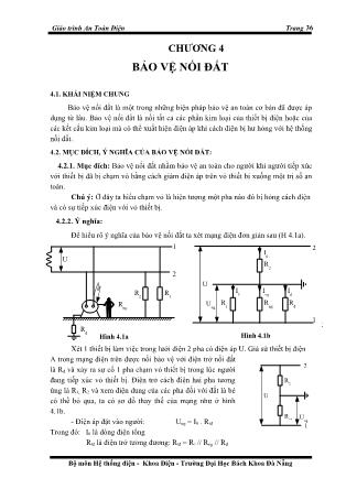 Giáo trình An toàn điện - Chương 4: Bảo vệ nối đất