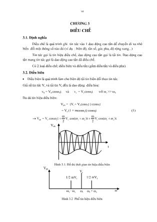 Giáo trình Điện từ trường - Chương 3: Điều chế