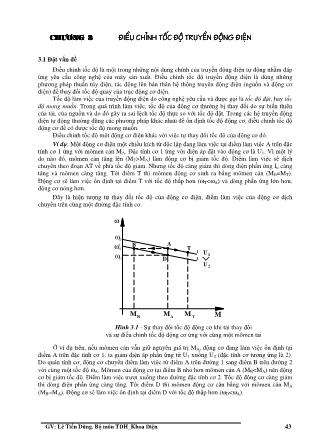 Giáo trình Hệ thống truyền động điện - Chương 3: Điều chỉnh tốc độ truyền động điện