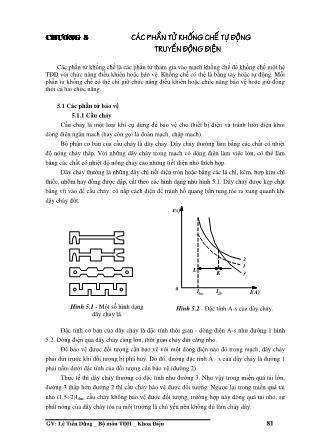 Giáo trình Hệ thống truyền động điện - Chương 5: Các phần tử khống chế tự động truyền động điện