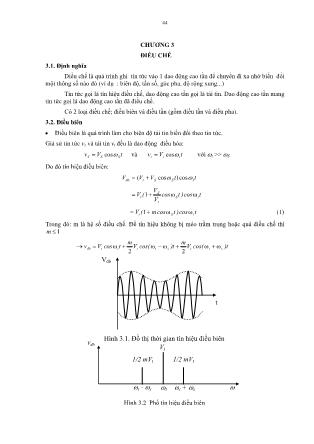 Giáo trình Kỹ thuật mạch điện tử - Chương 3: Điều chế