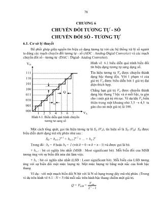 Giáo trình Kỹ thuật mạch điện tử - Chương 6: Chuyển đổi tương tự - Số chuyển đổi số - Tương tự