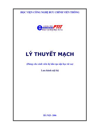 Giáo trình Lý thuyết mạch (Mới)
