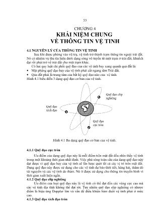 Giáo trình Thông tin vi ba vệ tinh - Chương 4: Khái niệm chung về thông tin vệ tinh