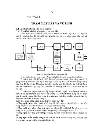 Giáo trình Thông tin vi ba vệ tinh - Chương 5: Trạm mặt đất và vệ tinh