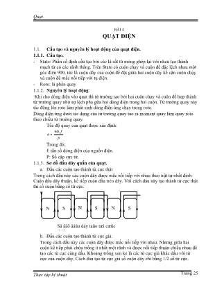 Tài liệu Thực tập làm mạch - Bài 4: Quạt điện