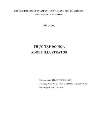 Bài giảng Thực tập đồ họa Adobe Illustrator