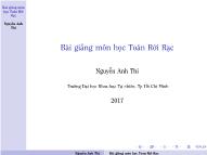 Bài giảng Toán rời rạc - Chương 2: Tập hợp và ánh xạ