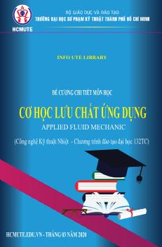 Đề cương chi tiết Cơ học lưu chất ứng dụng