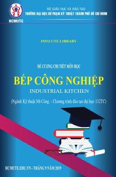 Đề cương chi tiết môn Bếp công nghiệp