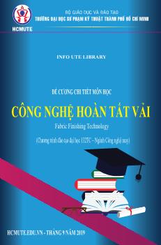 Đề cương chi tiết môn Công nghệ hoàn tất vải