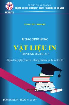 Đề cương chi tiết môn Vật liệu in