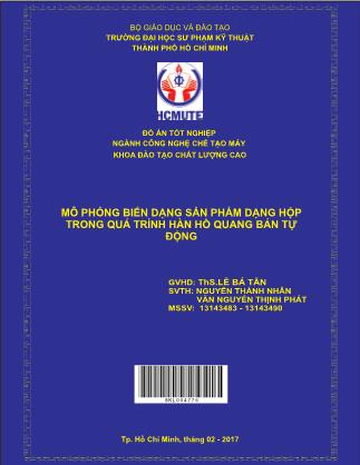 Đồ án Mô phỏng biến dạng sản phẩm dạng hộp trong quá trình hàn hồ quang bán tự động