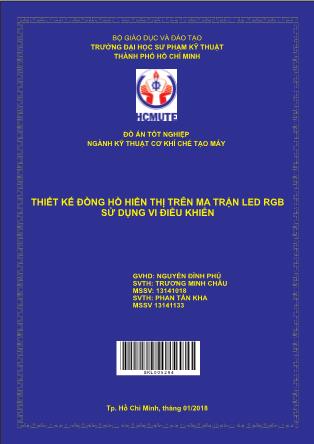 Đồ án Thiết kế đồng hồ hiển thị trên ma trận led rgb sử dụng vi điều khiển