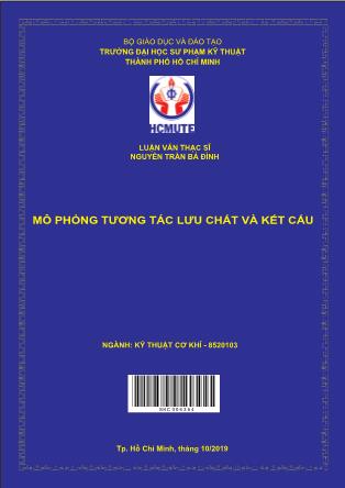 Luận văn Mô phỏng tương tác lưu chất và kết cấu