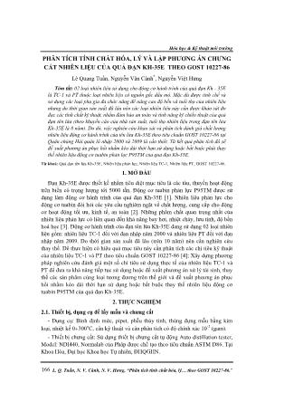 Phân tích tính chất hóa, lý và lập phương án chưng cất nhiên liệu của quả đạn KH-35E theo Gost 10227-86