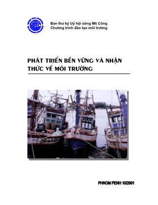 Tài liệu Phát triển bền vững và nhận thức về môi trường