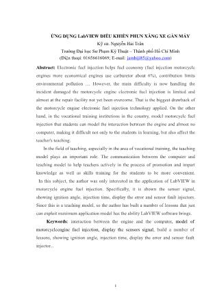 Ứng dụng labview điều khiển phun xăng xe gắn máy